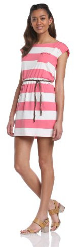 Tommy Jeans Damen Felicia Knit Ohne Arm Tunic Kleid Rosa (660 DESERT ROSE-PT / EGRET-PT) 40 (XL)