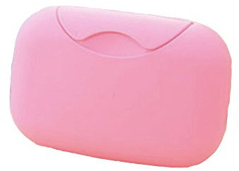 Creative Travel Handmade Soap Box, Soap Box with Sealed (Pink)