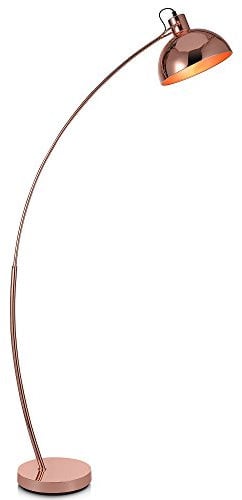 Versanora Curved Arco LED Standard Stehlampe Gold Modern Lighting VN-L00025-EU, Rotgold/Rotgold