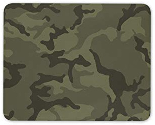 Destination Vinyl Ltd Green Army Camo Mouse Mat Pad - Teenager Son Brother Computer #14179