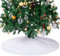 THE TWIDDLERS Weihnachtsbaumdecke Tannenbaum Unterlage Christbaumteppich aus weißem Kunstfell - 90cm Durchmesser Baumständer Schürze Weihnachtsbaumrock