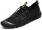 SAGUARO Badeschuhe Tauchschuhe Wasserdicht Schnell Trocknend Männer Frauen Slip On Barfußschuhe für Pool Meer Wassersport Aqua Cycling Kajakfahren Windsurfen, Schwarz 47