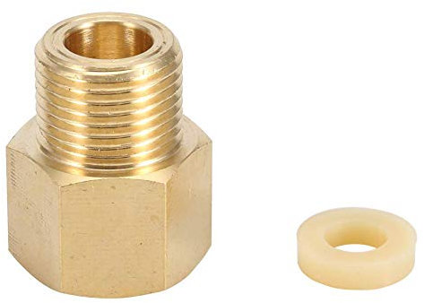 CO2 Tank Adapter Messing Flaschentank W21.8 CGA320 Adapter Konverter für Aquarium Einfache Installation(W21.8 konvertieren zu CGA320)