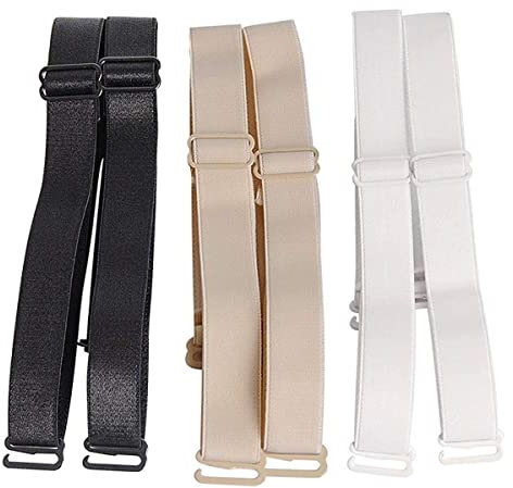 3 Paar BH-Träger Bra Straps Elastisch verstellbar abnehmbar Multi-Size