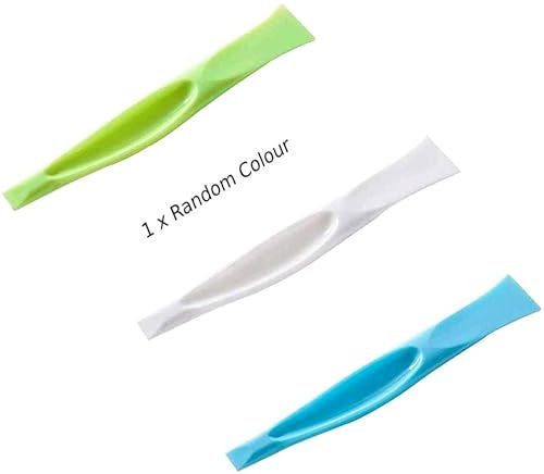 BestWayDigital BestWayKitchen 1 x Cleaning Scraper Spatula Plastic Tool Stains Label Gums Remover Scratch Free/Random Colour/Kitchen Household DIY Multipurpose Spatula