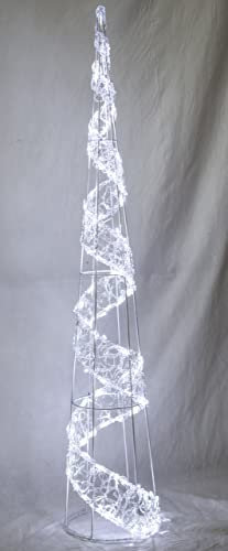 Tarrington House LED-Kegel, 80 kaltweiße LEDs, 23,5 x 23,5 x H120 cm