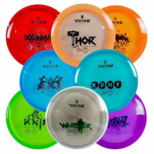 Viking Discs Storm Disc Golf Set – 8 Scheiben für Jede Entfernung, PDGA zugelassen – Disc Golf Ausrüstung für Erwachsene – Putter, Mid-Range, Fairway & Distance Driver