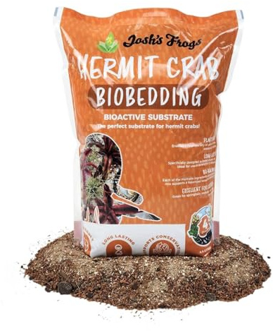 Josh's Frogs Hermit Crab BioBedding Bioactive Substrate (4 Quart (Sand Included))