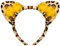 Balinco Leopard Haarreif mit Plüschohren | Haarreifen | Leo Headband | Haarschmuck Katze | Katzen Stirnband | Cat Headwear | Karneval Fasching Halloween Party