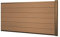 Mendler WPC-Sichtschutz Sarthe, Windschutz Zaun, Alu-Pfosten Erweiterungselement niedrig, 1,85m - Teak