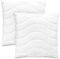 Bodyprotect 2er Set Kopfkissen, 100% Baumwolle, 45 x 45 cm, Zierkissen Sofakissen Füllkissen Inlet, atmungsaktiv, Made in EU, Ökotex 100, Höhenverstellbar, 60 Grad waschbar, weiß