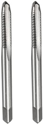 PATIKIL M4 x 0.7 Filetto Fresatura Maschiatura, 2pz Metrico Macchina Maschi H2 Alta Velocità Acciaio Diritto Scanalature