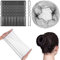 URAQT Haarnetze, 80 Stück Unsichtbare Elastisches Haarnetze mit Haarnadel, Dutt Haarnetz, Nylon Haarnetze für Frauen, Mädchen, Haarknoten Herstellung, Ballett Tänze (Schwarz)