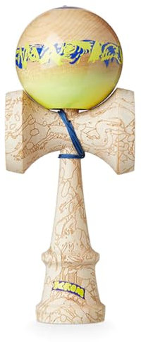 KROM Kendama Unity Sangfroid - aus Ahornholz für Anfänger und Fortgeschrittene - Geschicklichkeitsspiel für draußen und drinnen - Holzspielzeug mit Schnur und Ball - Kendama Skilltoy Kugelfangspiel