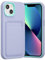 ZCDAYE Case for iPhone 13, Soft Silicone Phone Case with Card Holder, Silky Touch Slim Protective Phone Cover for iPhone 13 (6.1 inch), Purple