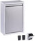 Doble Extraíble Cajones De Basura, 16L Acero Inoxidable Exterior Cocina Papelera Comercial Cesto Basura Con 2 Cubos De Basura Para Isla Barbacoa Estación De Parrilla, Plata
