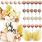 JeVenis Boho Tortendeko Kugeln Tortendeko Geburtstag Schaum Ball Kuchen Dekoration für Geburtstag Hochzeit Valentinstag Babyparty