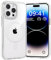 BARALARIQIU Magnetica Cover per iPhone 13 Pro Trasparente PC Rigido Antiurto Compatibile con MagSafe Custodia Bianco