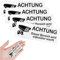 simarro Achtung VideoüBerwachung Schild Selbstklebend, 8.5x3cm Aluminium Schild Warnschild Aufkleber Videoüberwachung Warnschild Gebürstetes für Innen und Außenbereich(4Stück Silber)