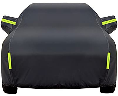 Autoabdeckung für Dodge Ram 1500 Wasserdicht Atmungsaktiv Outdoor Vollautoabdeckung Sonnenschutz Staubprävention Avec Fermeture éclair et Doublure en Coton