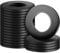 FOMGIIN Unterlegscheiben Flache, 50 Stück M5 x 10mm Unterlegscheibe Schwarz Kohlenstoffstahl Beilagscheiben Karosseriescheiben Distanzscheiben Dichtung Distanzringe für Schrauben Gewindestangen