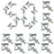 Juego de tacos para placas de yeso M8, 100 tacos huecos con tornillos, anclajes para paneles de yeso con tornillos (50 tacos, 50 tornillos), tornillos y tacos huecos de mariposa