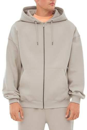 Johnny Urban Sweatjacke Damen & Herren – Caleb | Oversized Kapuzenjacke mit Reißverschluss, Unisex Zip Hoodie, Weiche Innenseite, Sweatshirt Jacke Mit Kapuze