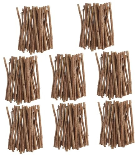 DIYEAH 800 Pcs DIY Sticks Wood Log Sticks for DIY Tea Tree Sticks DIY Boxwood Sticks