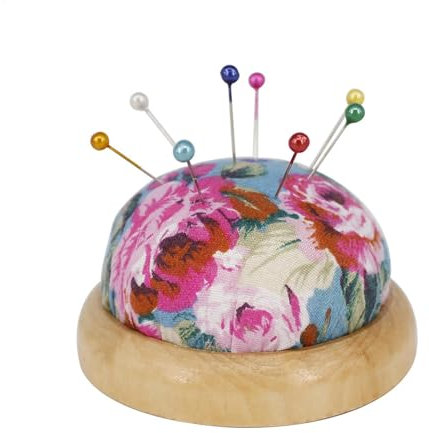 Nähnadelkissen, rundes Nadelkissen, Nähzubehör, Sticknadelkissen, mit Nadelhalter, zufällige Farbe, Nähnadelkissen, zum Basteln und Nähen, glatte Gadgets
