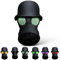 Anhängerkupplung Abdeckung Lustig, Abdeckkappe for Anhängerkupplung, Deckkappe for Die Anhängerkupplung, Kunststoff Schutz Kappe Anhängerkupplung, Staubdicht & Wasserdicht, Lustige Gasmaske(Oliv)