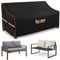 Enzeno Palettenmöbel Abdeckung 138x99x80/40cm für Gartenbank Abdeckung,2-Sitzer Paletten Sofabezug Gartensofa Abdeckhauben wasserdicht aus 420D Oxford Gewebe