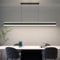 Mikeru 120cm Kücheninsel Licht, Moderne Schwarze LED Pendelleuchte Dimmbar 10% bis 100% 3000k/45000k/6500k Höhenverstellbare Pendelleuchten Hängelampe Esstisch für Büro, Schlafzimmer