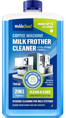 WoldoClean Milchsystemreiniger Kaffeevollautomat - Milchschaumreiniger | Milchreiniger flüssig, kompatibel mit Jura, Melitta, Saeco, Nivona, Bosch