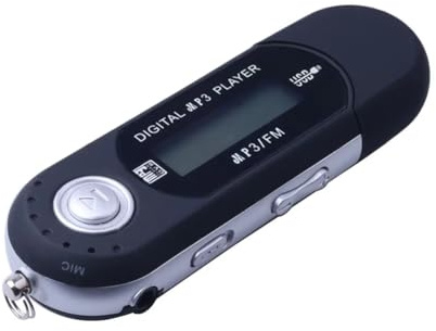 Aisuoka MP3 Player Portable Multifunction Player Plug and Play for Listen Music and Black
