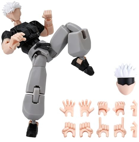 ADDLIVE Gojo Suguru, 3D Anime Figuren Gojo Satoru, Gojo Action Figure | 14cm Anime Action Figur Collectible, Statue Desktop Ornamente Dekoration Geburtstagsgeschenk für A-nime Fans