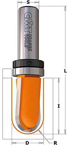 CMT ORANGE TOOLS 914.160.11B - RADIUSFRÄSER M/ANLAUFLAGER HM S=8 R=8