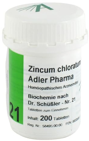 BIOCHEMIE Adler 21 Zincum chloratum D 12 Tabletten 200 St
