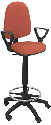 Piqueras y Crespo Taburete Ayna Bali marrón Brazos fijos, Talla Unica