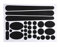 VGEBY Fahrradrahmen Aufkleber MTB Rahmen Schutzer Aufkleber Kit für Mountain Bike Road Bike(Carbon Folie)
