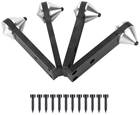 Lautsprecher Spikes, VBESTLIFE 4 Stücke Messing Isolation Spikes Stand Füße HiFi Lautsprecher Lautsprecher Regal Kegel Basis Pads