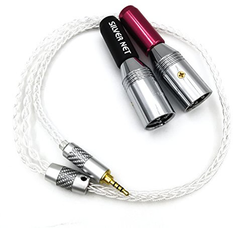 ABLET HIFI cable with 2.5mm TRRS Balanced Male to 2 XLR Male for Astell&Kern AK100II, AK120II, AK240, AK380, AK320, DP-X1A, FIIO X5III, XDP-300R, iBasso DX200, KANN