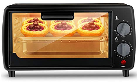 AICN 9L Mini Oven Adjustable Temperature 0-230 ℃ and 60 Minute Timer Three-Layer Baking Position Household Baking Electric Oven Baking Cake Bread Multifunctional Full Automatic with Accessories 600W