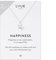 LUUK LIFESTYLE Halskette mit Schildkröte | Turtle Anhänger und HAPPINESS Geschenkkarte, 925 Sterling Silber, Reiseglücksbringer, Festivalschmuck für Frauen, Damenmodeaccessoire, Meeresmotiv, Silber
