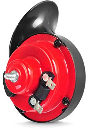 Universal Horn Signalhorn Air Schneckenhorn 12V Druckluft Lufthorn Siren Auto Fahrzeug LKW Motorrad 110dB Rot Schwarz
