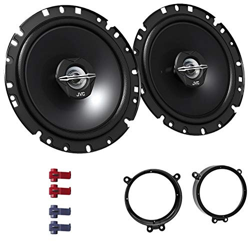 JVC CS-J1720X Lautsprecher mit Einbauset passend für Mercedes A-Klasse W169 2004-2012 Türen vorne 600 W 170mm 2 Wege Koax