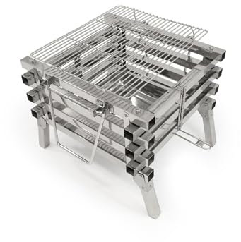 Origin Outdoors Unisex – Erwachsene Firepit Grill, Mehrfarbig, One Size