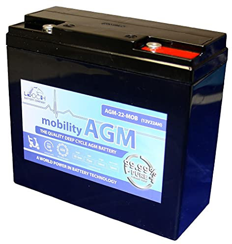 BATTERY,LEAD ACID,MOBILITY, 12V 22AH | Rechargeable Batteries By LEOCH - AGM-22-MOB