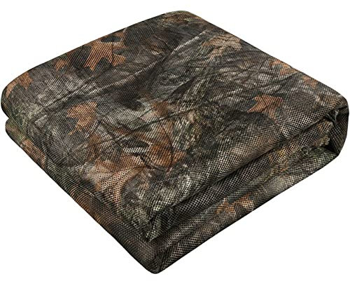 scosao Tarnnetz Sackleinen Camouflage Netting Jagd Abdeckung Net, Sichtschutz Tarnung Netz Sonnenschutz Tarnnetz Bundeswehr, Waldlandschaft Camping Outdoor,camo,1.5x7m/5 * 23ft