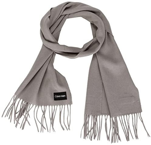 Calvin Klein Herren Classic Wool Scarf 35X180 K50K509697 Schals, Grau (Grey Fog), OS