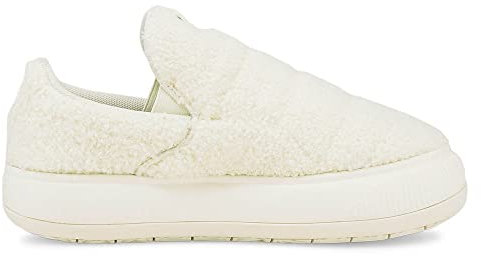 PUMA Suede Mayu Slip-On Teddy WNS Schuhe Damen Sneaker Low (Beige, Numeric_41)